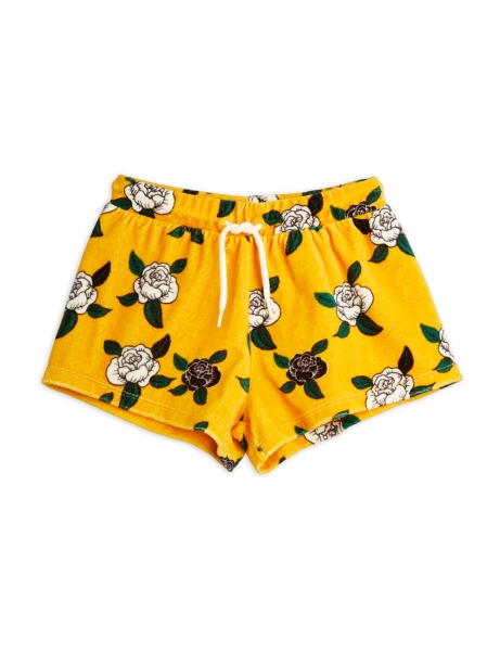 MINI RODINI Shorts Roses - gelb